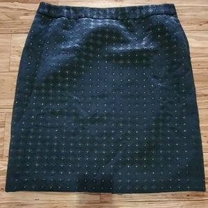 Ann Taylor black skirt fully lined 16